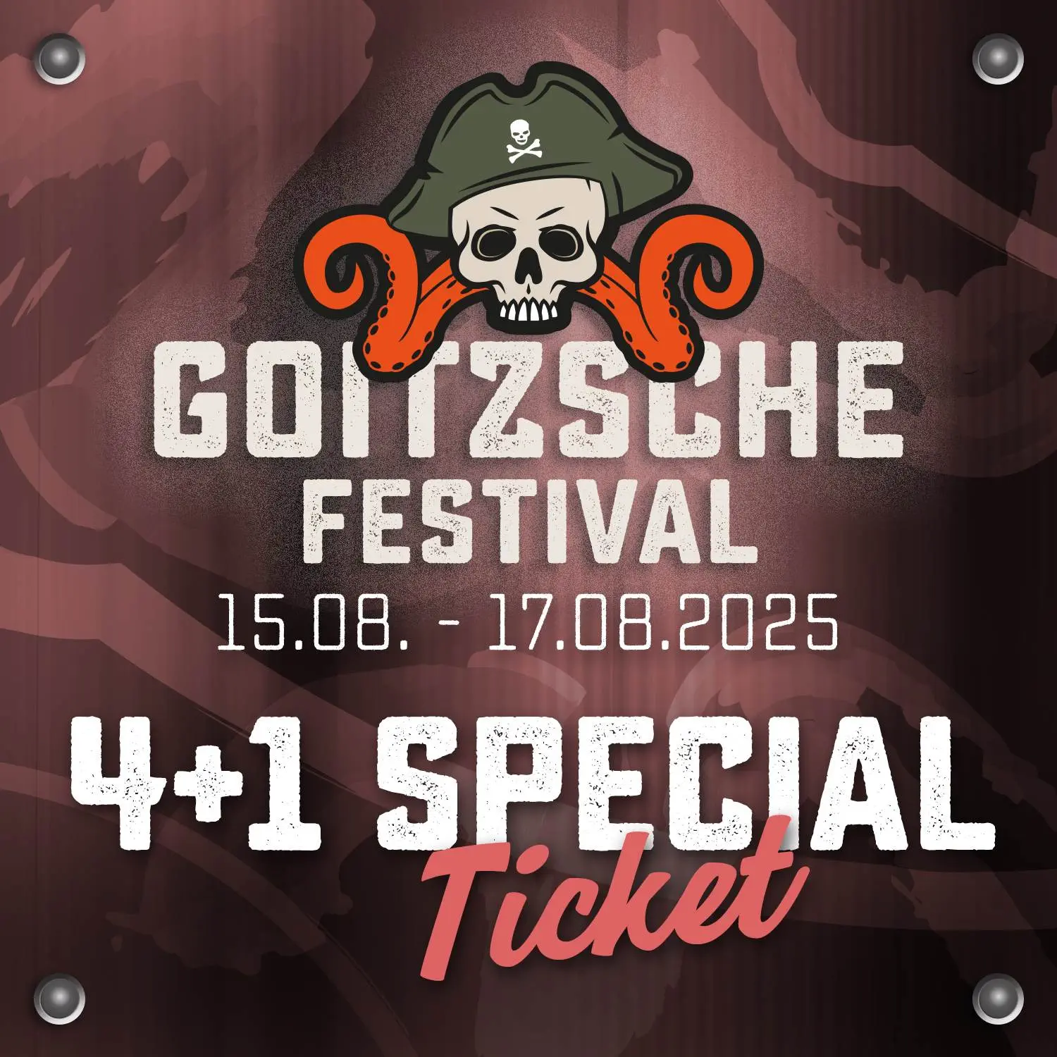 GOITZSCHE FESTIVAL 2025 - Ticket-Special 4+1