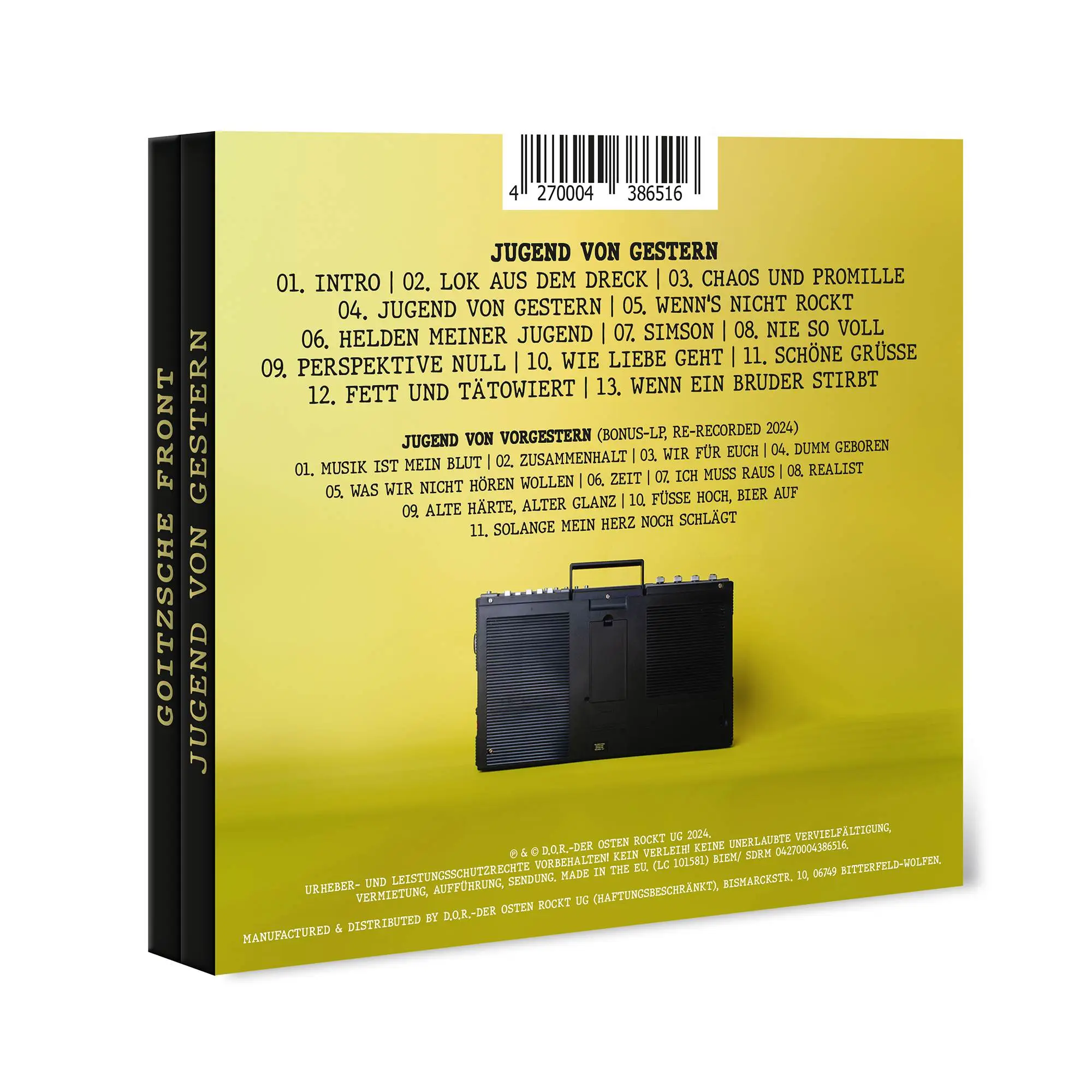 JUGEND VON GESTERN CD