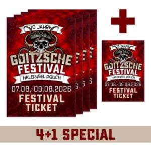 GOITZSCHE FESTIVAL 2026 - 4+1 Ticket-Special
